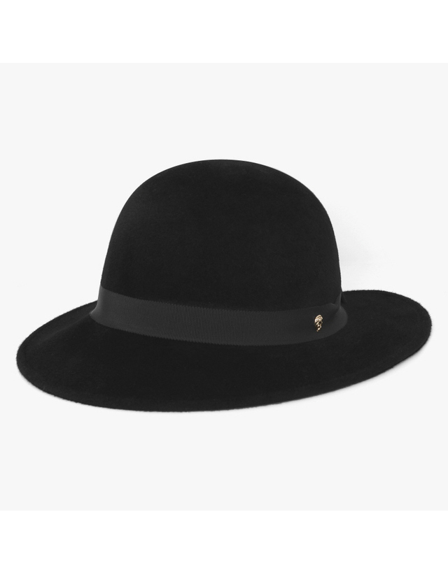헬렌카민스키 [헬렌카민스키] 여성 데이지 블랙 클로슈 버킷햇 라피아 모자(R1)(51004 BLACK) 착용컷