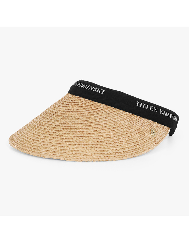 헬렌카민스키 [헬렌카민스키] 여성 비앙카 라피아 모자(R1)(50265 NATURAL BLACK LOGO) 착용컷