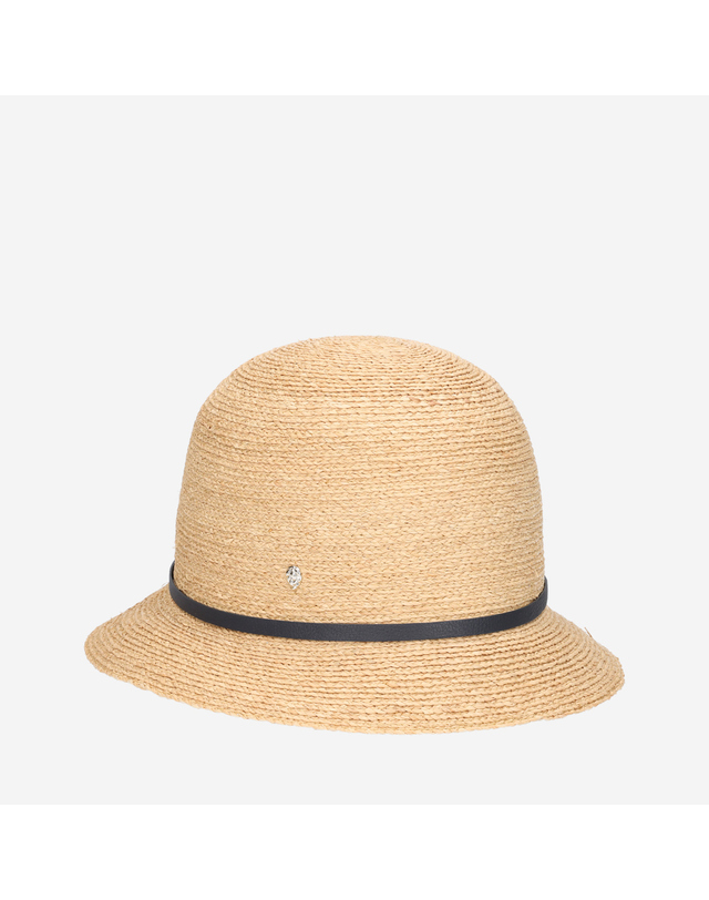 헬렌카민스키 [헬렌카민스키] 여성 Besa6 베사6 클로슈 버킷햇 라피아 모자(50172 NATURAL INDIGO) 착용컷