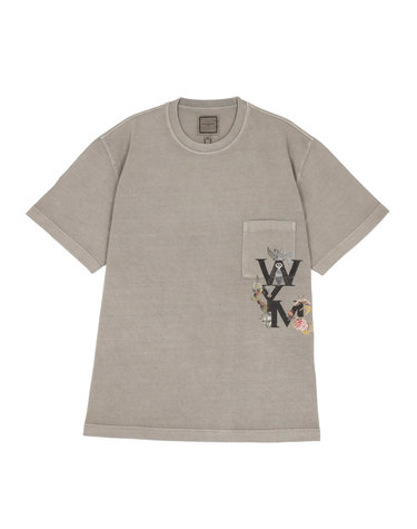 [우영미] 남성 민화 로고 다잉 반팔 티셔츠(W253TS08749E)