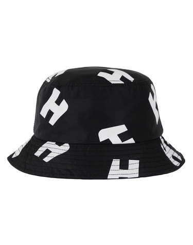 H Pattern Gumjeong Large Bucket Hat (Black)