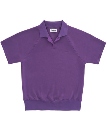 Bora Wide Pique Set Up Shirt (Purple)
