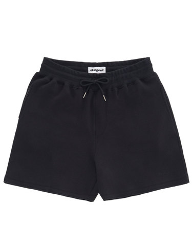 Gumjeong Wide Pique Set Up Shorts (Black)