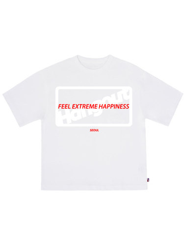 Reflective Logo Feat.Bbalgang Wide T-Shirt (White)