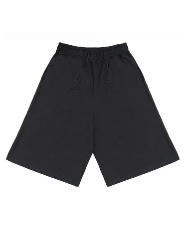 X Inked SEOUL Chicano Lettering Wide Capri Pants (Black)