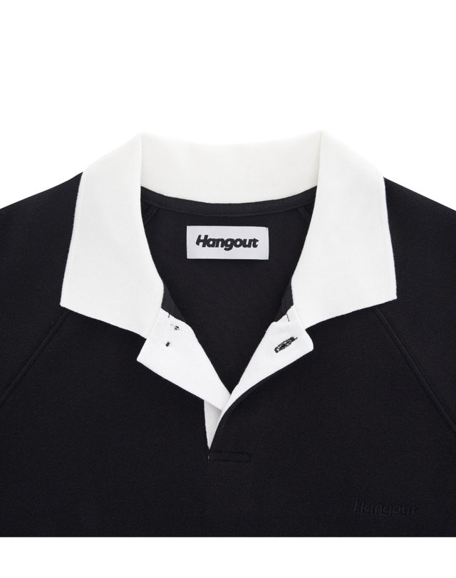 행아웃 Gumjeong Wide Pique Set Up Shirt (Black) 착용컷