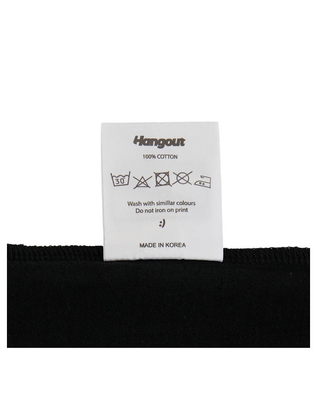 행아웃 New Reflective Logo Gumjeong T-Shirt (Black) 착용컷