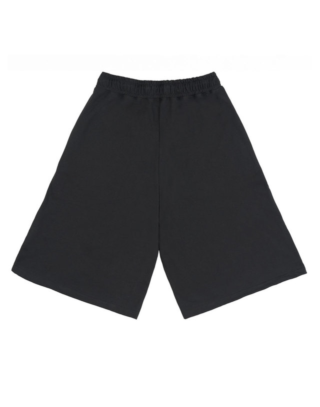 행아웃 X Inked SEOUL Chicano Lettering Wide Capri Pants (Black) 착용컷
