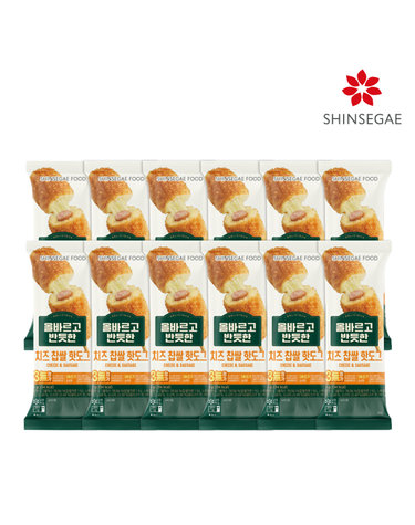 [올반] 올바르고 반듯한 치즈 찹쌀 핫도그 80g x 12봉