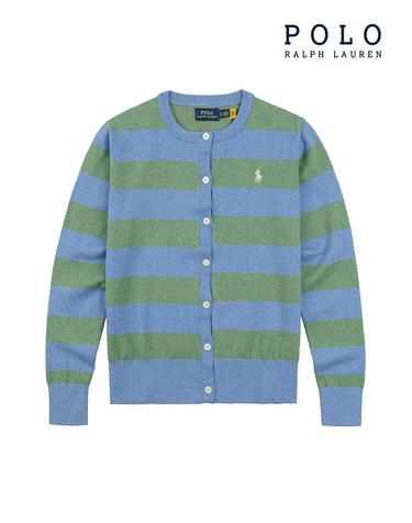 [POLO RALPH LAUREN] 폴로 랄프로렌 여성 코튼 블렌드 가디건 스트라이프