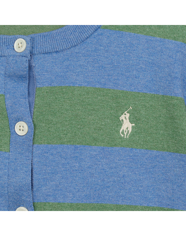 폴로 랄프로렌 [POLO RALPH LAUREN] 폴로 랄프로렌 여성 코튼 블렌드 가디건 스트라이프 착용컷