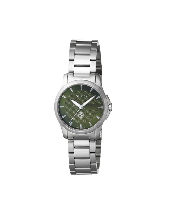 구찌 구찌 YA1265048 G타임리스 여성 메탈 쿼츠 27mm 착용컷