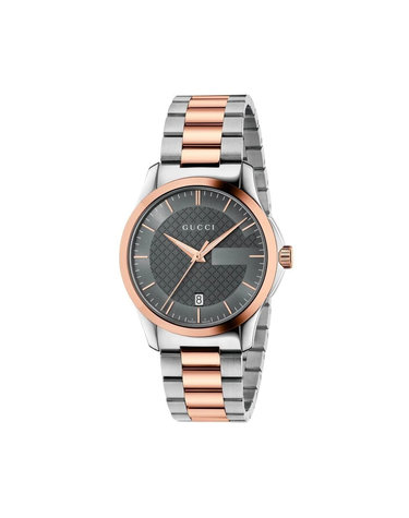 구찌 YA126446 G타임리스 남성 메탈 쿼츠 38mm
