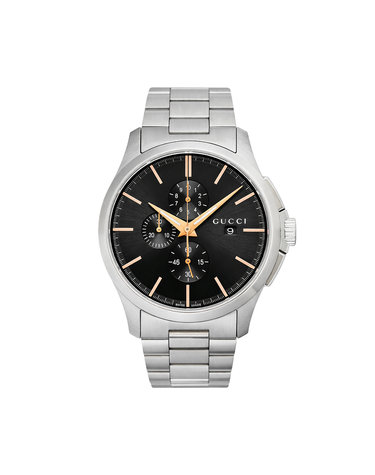 구찌 YA126272 G타임리스 남성 메탈 쿼츠 44mm