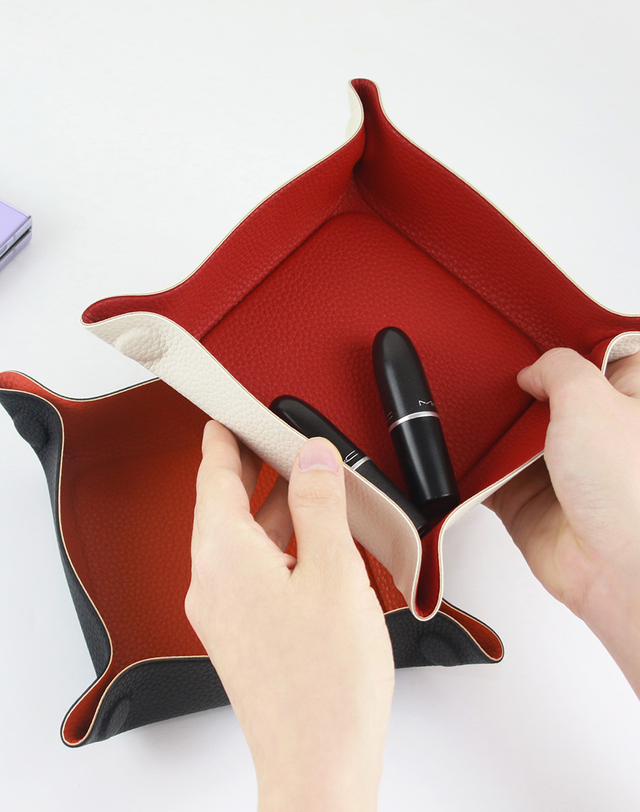 페니체 투톤 자석 접이식 사각트레이 2종 5컬러 착용컷