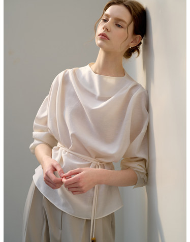 세르아 오브제 블라우스 아이보리