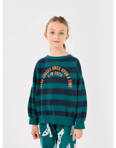 [BOBO CHOSES] 보보쇼즈 24FW 아동 맨투맨 Bobo Circle stripes sweatshirt B224AC043
