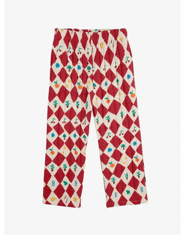 [BOBO CHOSES] 보보쇼즈 24FW 키즈 퀼팅 팬츠 Harlequin all over quilted pants B224AC096
