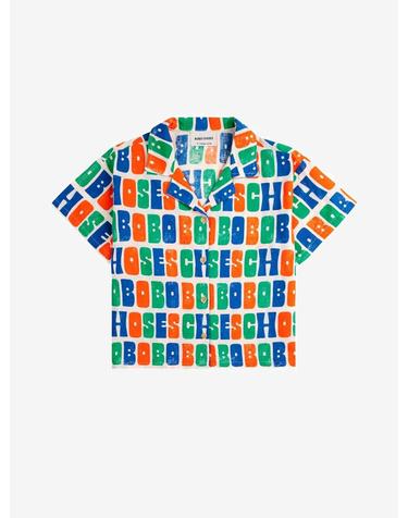 보보쇼즈 25SS 아동 셔츠 MULTICOLOR BOBO CHOSES ALL OVER WOVEN SHIRT B125AC128