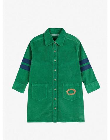 보보쇼즈 25FW 아동 코듀로이 원피스 Tic Tac Toe corduroy shirt dress B225AC090