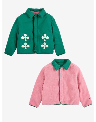 보보쇼즈 25FW 아동 자켓 Clover reversible sheepskin jacket B225AC121