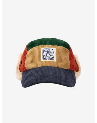 보보쇼즈 25FW 아동 겨울 캡모자 Mr Pencil corduroy winter cap B225AI033