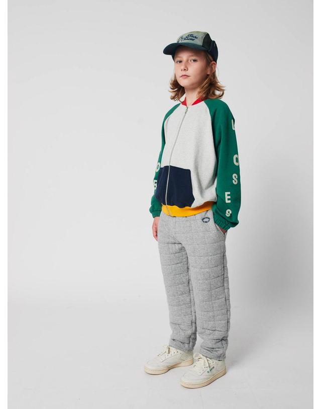 보보쇼즈 보보쇼즈 25FW 키즈 후드집업 Bobo Choses color block zipped sweatshirt B225AC052 (기모) 착용컷