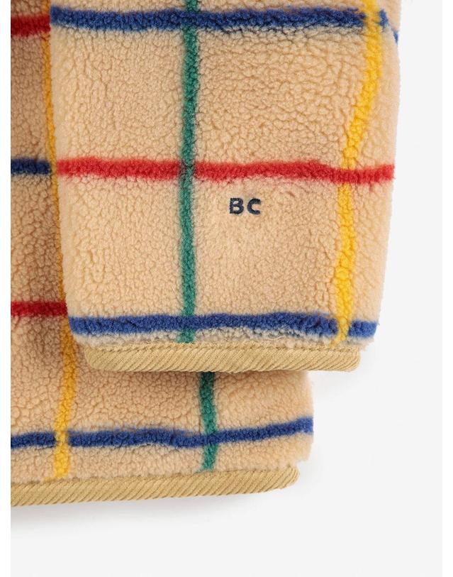 보보쇼즈 보보쇼즈 25FW 아동 후리스 자켓 Color stripes sheepskin jacket B225AC120 착용컷