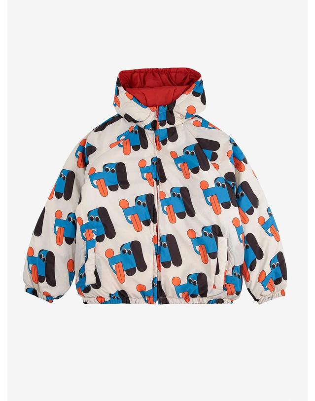 보보쇼즈 보보쇼즈 25FW 아동 자켓 Doggy Mate all over reversible anorak B225AC118 착용컷