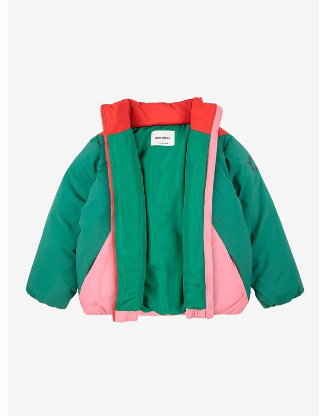 보보쇼즈 보보쇼즈 25FW 아동 패딩 자켓 Tic Tac Toe color block anorak B225AC126 착용컷
