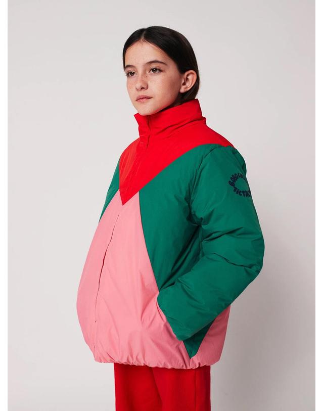 보보쇼즈 보보쇼즈 25FW 아동 패딩 자켓 Tic Tac Toe color block anorak B225AC126 착용컷