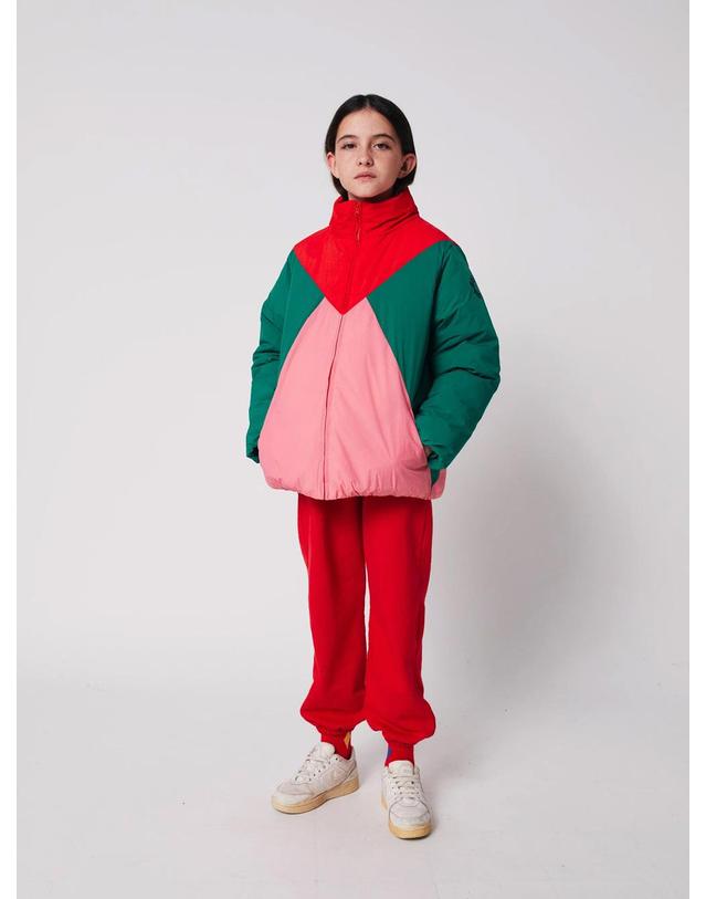 보보쇼즈 보보쇼즈 25FW 아동 패딩 자켓 Tic Tac Toe color block anorak B225AC126 착용컷