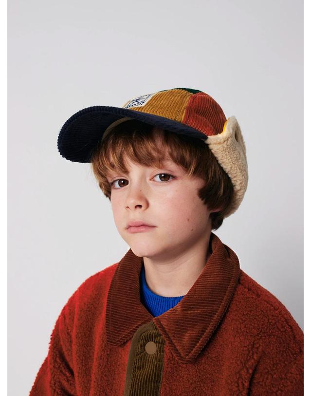 보보쇼즈 보보쇼즈 25FW 아동 겨울 캡모자 Mr Pencil corduroy winter cap B225AI033 착용컷
