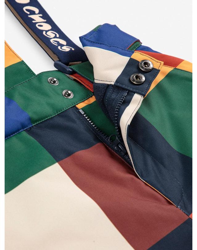 보보쇼즈 보보쇼즈 25FW 아동 스키팬츠 Multicolor Tiles ski pants B225AC130 착용컷