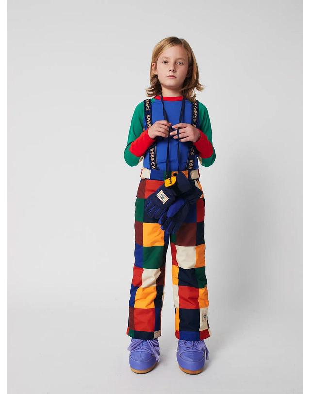 보보쇼즈 보보쇼즈 25FW 아동 스키팬츠 Multicolor Tiles ski pants B225AC130 착용컷