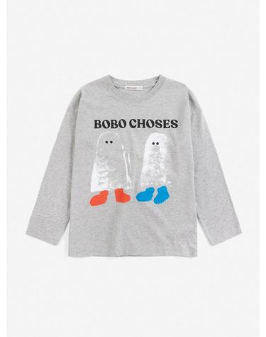 보보쇼즈 26FW 아동 긴팔 티셔츠 Booty Ghosts T-shirt B226AC010