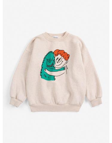 보보쇼즈 26FW 아동 맨투맨 Hug Hairy Monster sweatshirt B226AC028