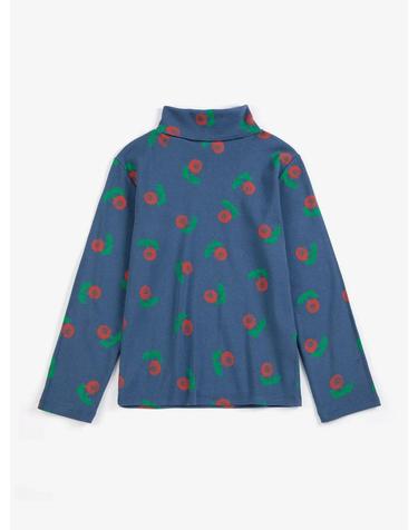 보보쇼즈 26FW 아동 터틀넥 티셔츠 STAMP BLOOM ALL OVER TURTLE NECK T-SHIRT B226AC021