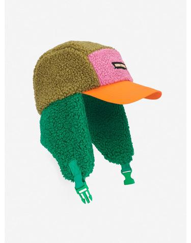 보보쇼즈 26FW 아동 모자 COLOR BLOCK SHEEPSKIN CHAPKA B226AI031