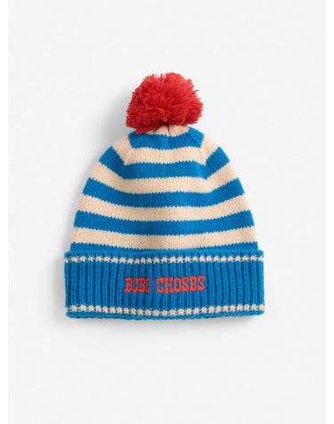 보보쇼즈 26FW 아동 비니 모자 BOBO CHOSES STRIPES KNITTED BEANIE B226AI040
