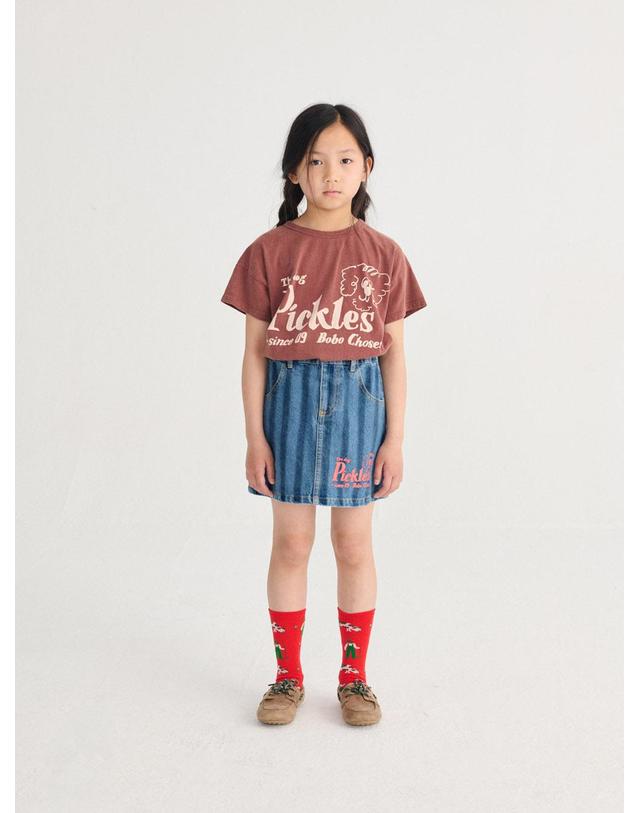 보보쇼즈 보보쇼즈 26SS 아동 반팔 티셔츠 Pickles The Dog T-shirt B126AC005 착용컷