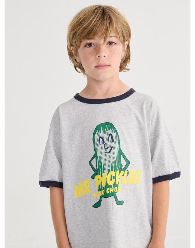 보보쇼즈 보보쇼즈 26SS 아동 반팔 티셔츠 Mr Pickles T-shirt B126AC018 착용컷