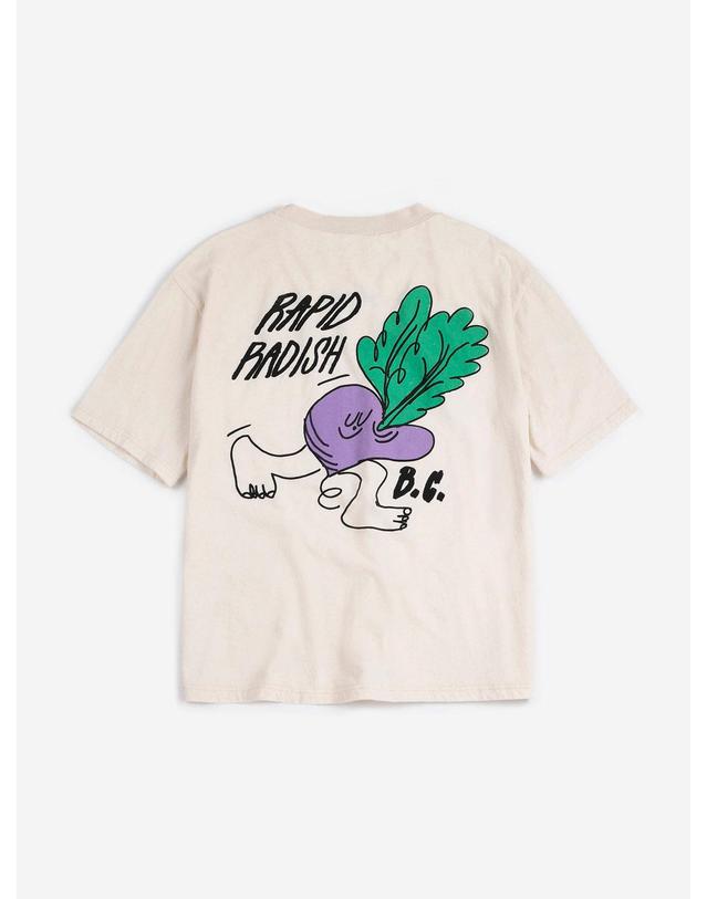 보보쇼즈 보보쇼즈 26SS 아동 반팔 티셔츠 Rapid Radish oversized T-shirt B126AC019 착용컷