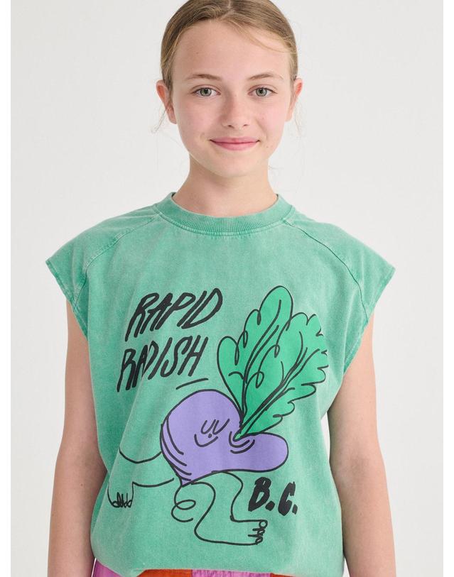 보보쇼즈 보보쇼즈 26SS 아동 나시 Rapid Radish sleeveless T-shirt B126AC026 착용컷