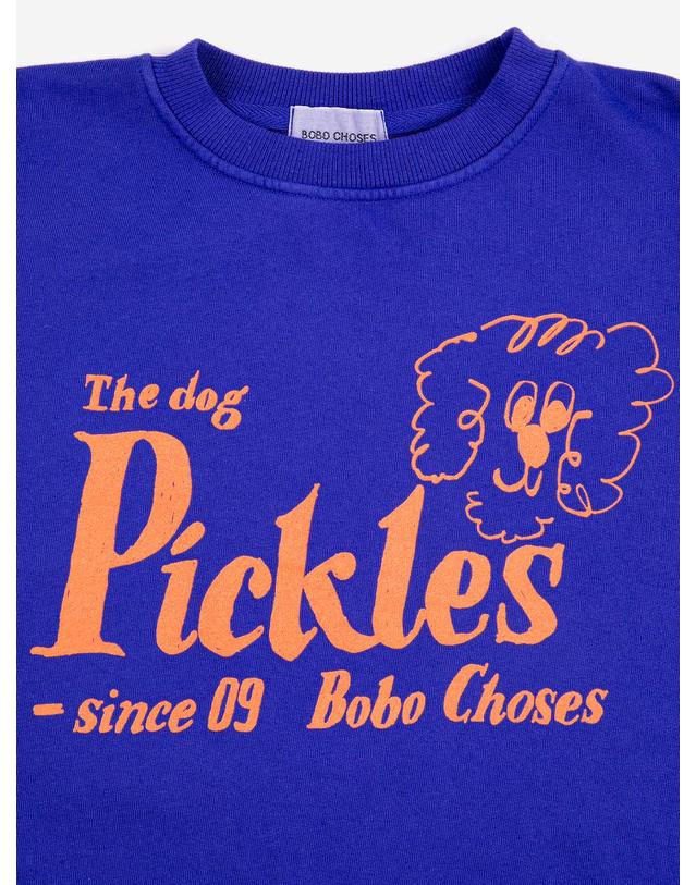 보보쇼즈 보보쇼즈 26SS 아동 맨투맨 Pickles The Dog sweatshirt B126AC046 착용컷