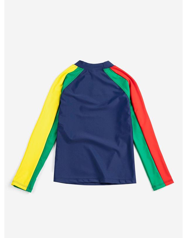 보보쇼즈 보보쇼즈 26SS 아동 수영복 래쉬가드 BOBO CHOSES COLOR BLOCK SWIM T-SHIRT B126AC132 착용컷