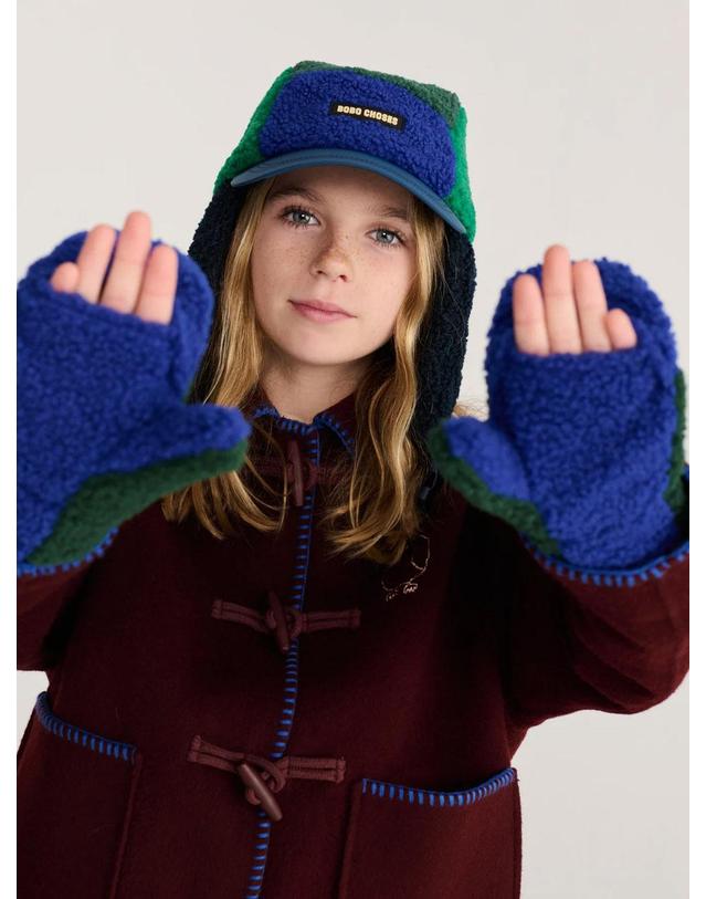 보보쇼즈 보보쇼즈 26FW 아동 장갑 COLOR BLOCK SHEEPSKIN MITTENS B226AI029 착용컷