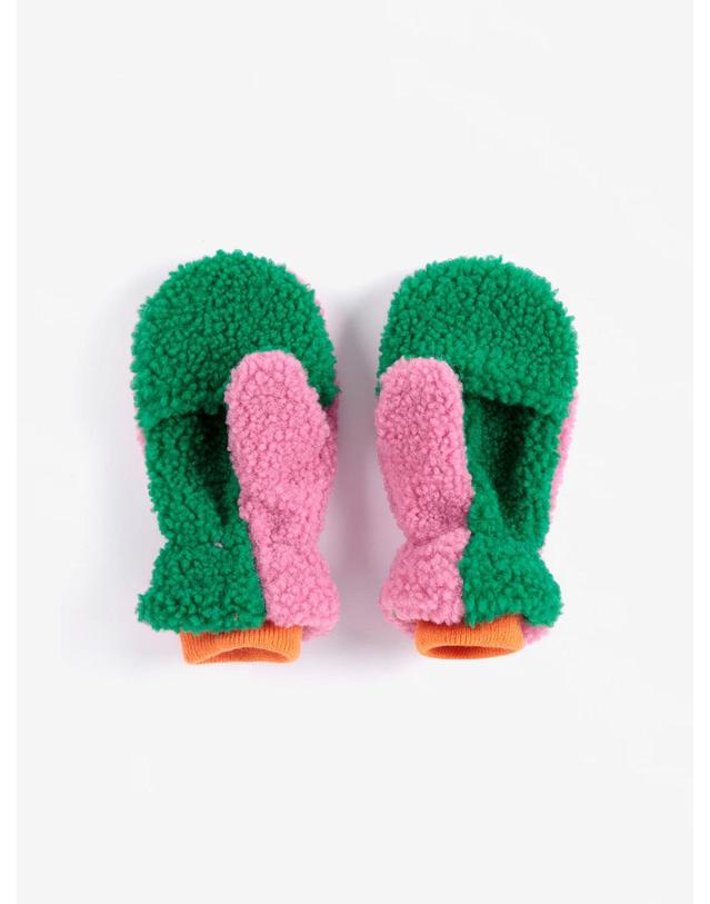 보보쇼즈 보보쇼즈 26FW 아동 장갑 COLOR BLOCK SHEEPSKIN MITTENS B226AI032 착용컷