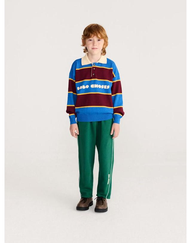보보쇼즈 보보쇼즈 26FW 아동 니트 BOLDER POLO JUMPER B226AC116 착용컷