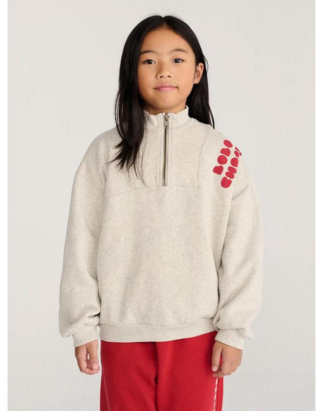 보보쇼즈 보보쇼즈 26FW 아동 맨투맨 BOLDER HALF ZIPPED SWEATSHIRT B226AC114 착용컷